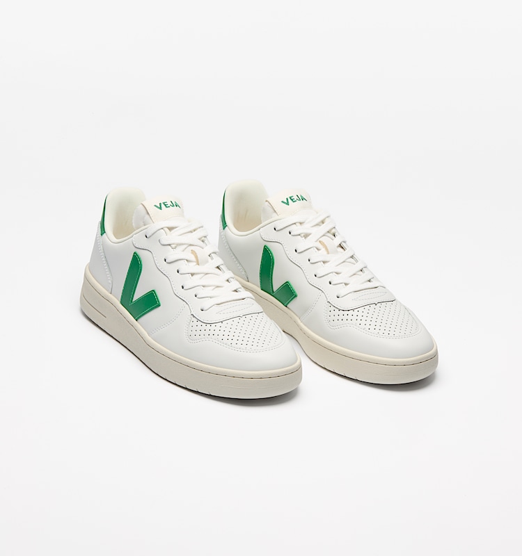 veja sneakers v-10-prime 皮革 白色 VI0220849 Top view