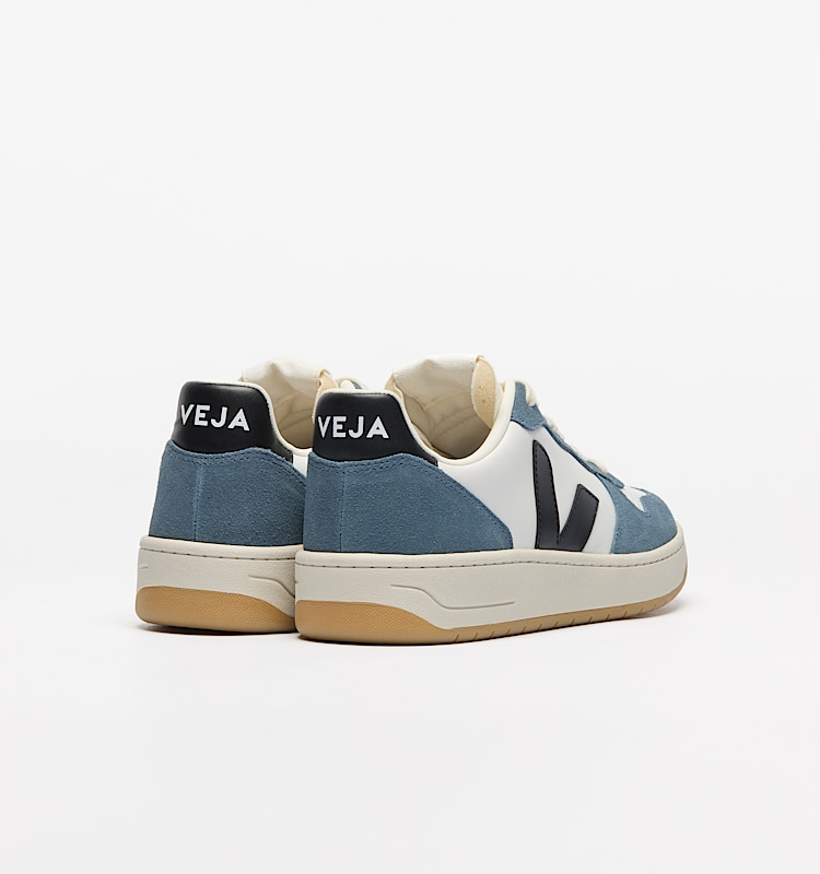 veja sneakers v-10-prime 皮革 蓝色 VI0220863 Back view