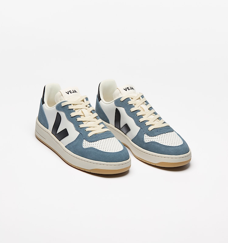 veja sneakers v-10-prime 皮革 蓝色 VI0220863 Top view