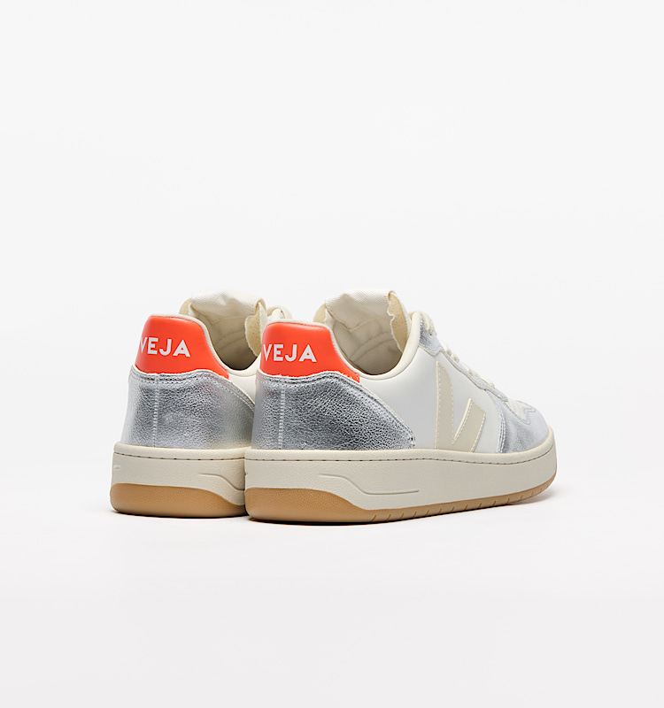 veja v-10-prime leather silver VI0220867
