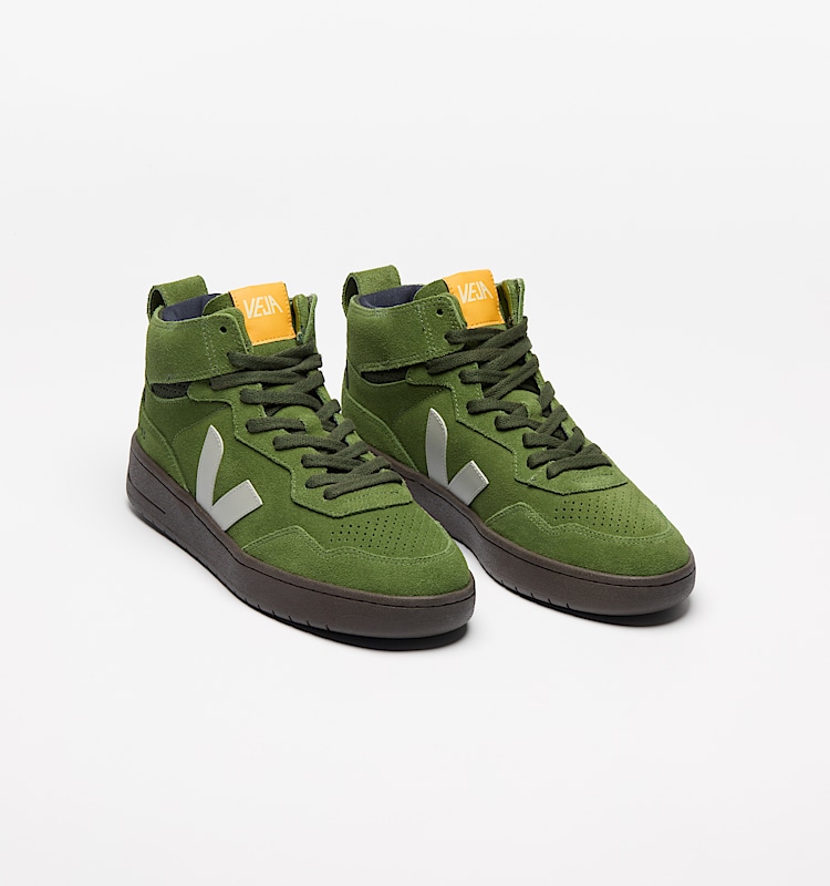 veja sneakers v-95 麂皮 绿色 QZ0320859 Top view