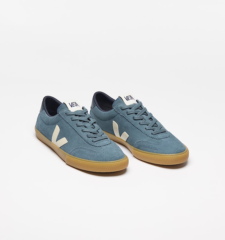 veja sneakers volley 麂皮 蓝色 VO0320886 Top view