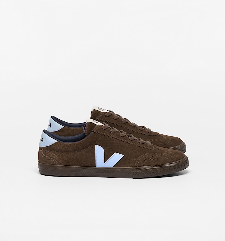 veja sneakers volley 麂皮 褐色 VO0320888 Lateral view