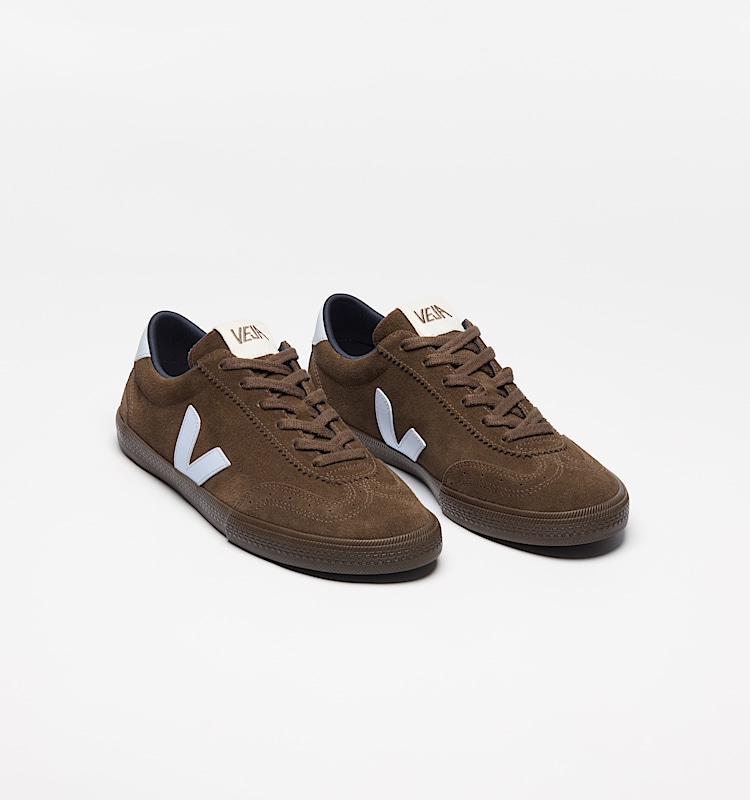 veja sneakers volley 麂皮 褐色 VO0320888 Top view