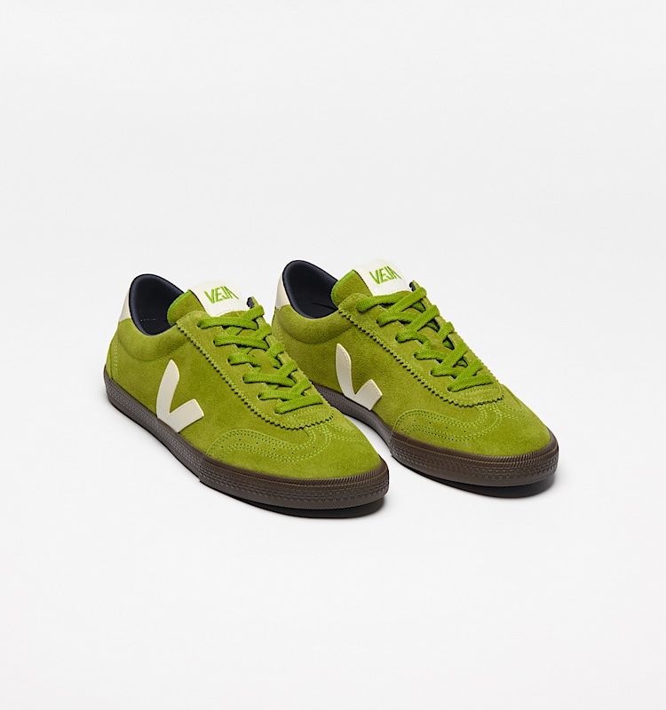 veja sneakers volley 麂皮 绿色 VO0320890 Top view