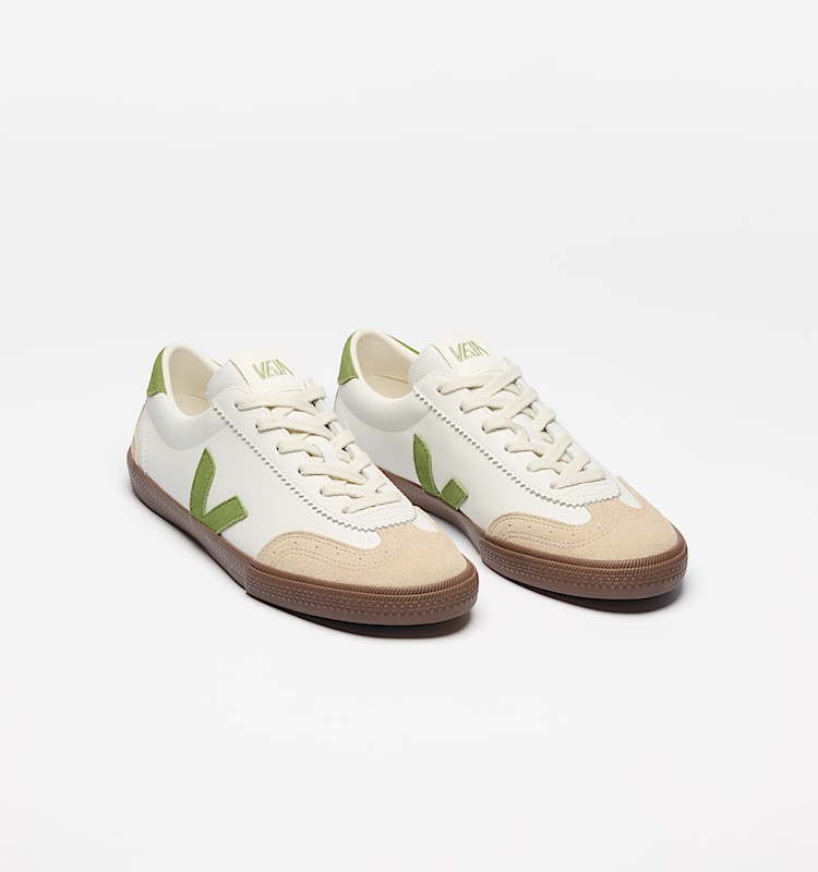 veja zapatillas volley cuero-orgánico blanco VO2020875 Top view