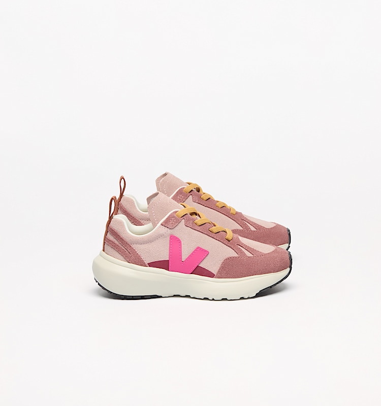 veja zapatillas small-canary-light ante rosa YL0321025 Lateral view