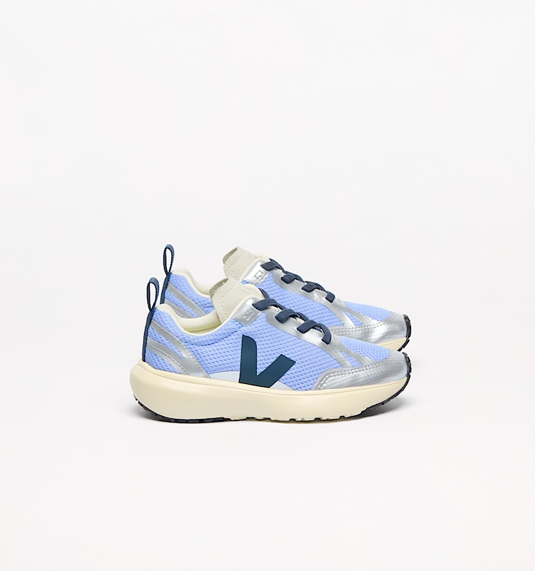 veja zapatillas small-canary-light reciclado azul YL1821021 Lateral view