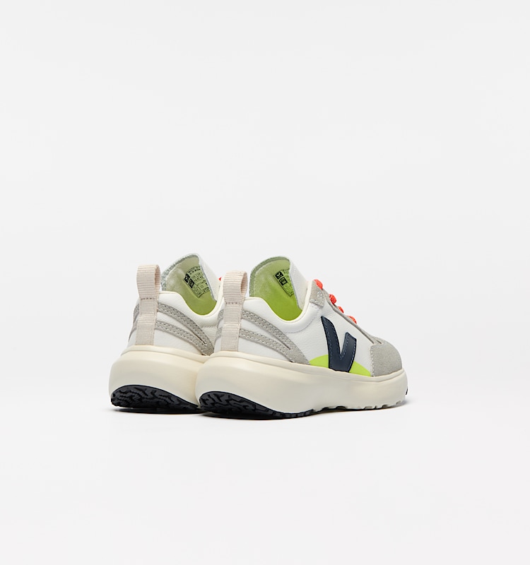 veja sneakers small-canary-light organic-leather multicolor YL2021026 Back view