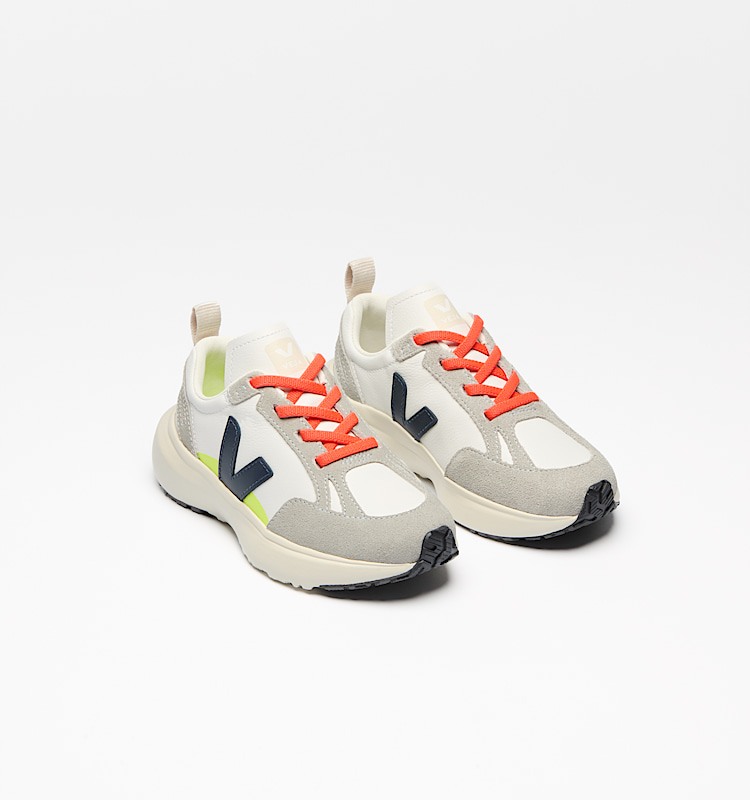 veja zapatillas small-canary-light cuero-orgánico multicolor YL2021026 Top view