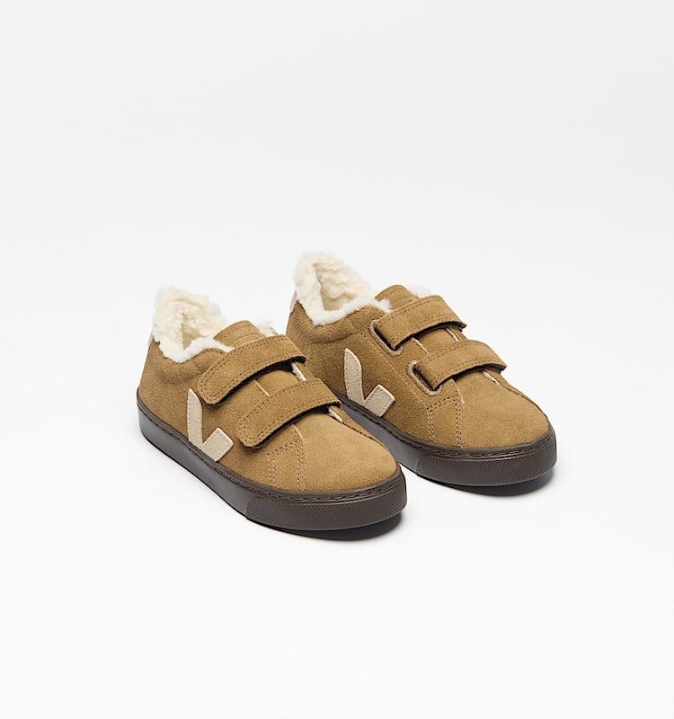veja sneakers small-esplar-winter suede brown SF0320983 Top view
