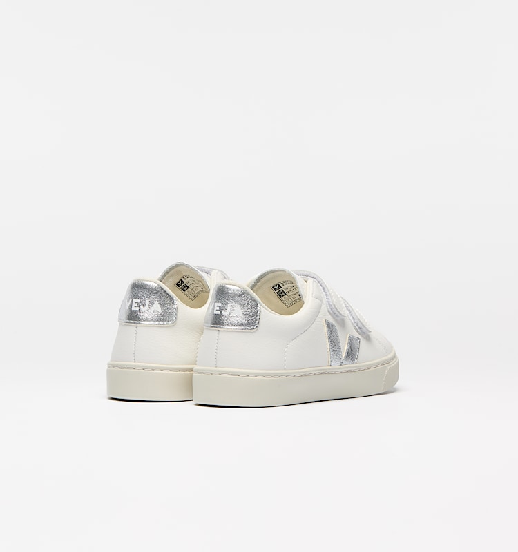 veja zapatillas small-esplar cuero blanco SV0520956 Back view