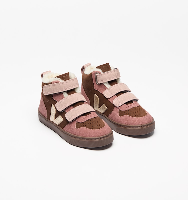 veja sneakers small-v-10-mid-winter suede multicolor DF0320994 Top view