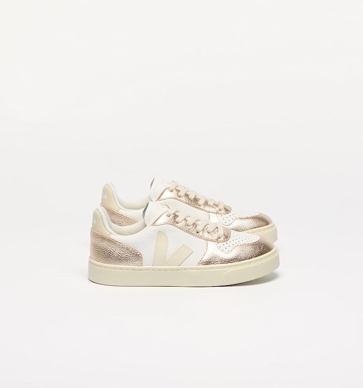 veja sneakers small-v-10-laces leather gold CX0521003 Lateral view