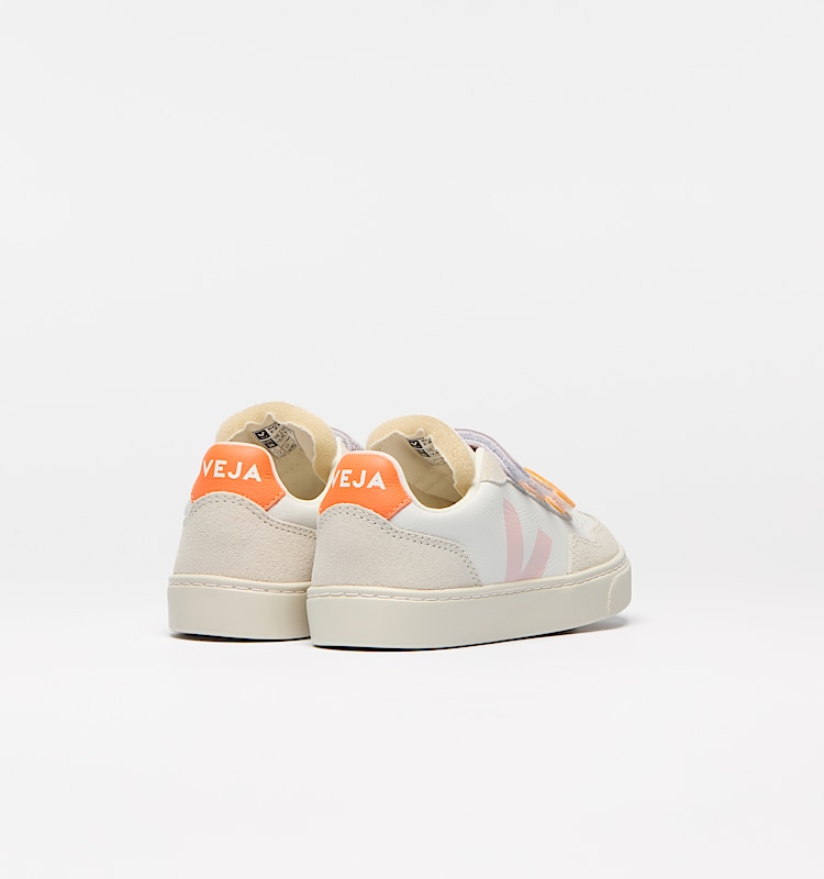 veja zapatillas small-v-90 cuero-orgánico multicolor SX2021009 Back view