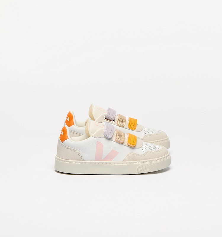 veja zapatillas small-v-90 cuero-orgánico multicolor SX2021009 Lateral view