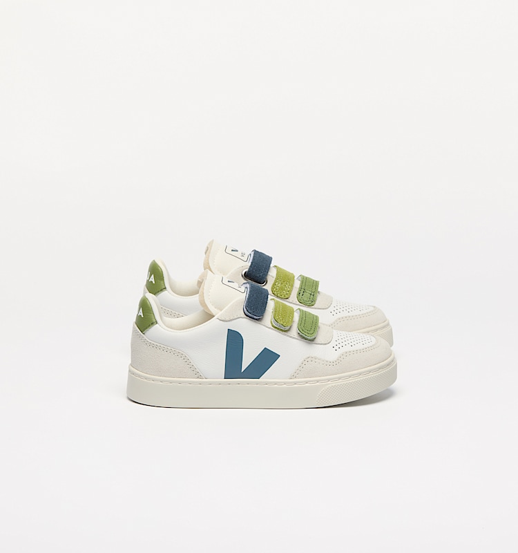 veja zapatillas small-v-90 cuero-orgánico multicolor SX2021010 Lateral view