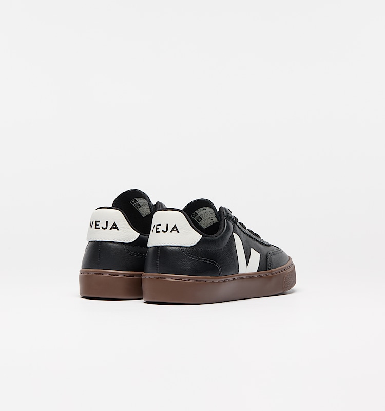 veja zapatillas small-volley cuero-orgánico negro SY2021015 Back view