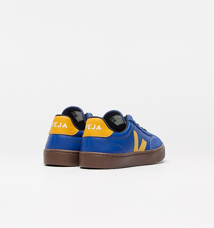 veja baskets small-volley cuir-biologique bleu SY2021017 Back view