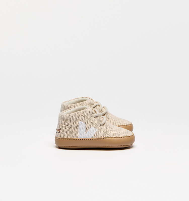 veja sneakers veja-x-bonpoint-(baby) jute beige BP1620725 Lateral view