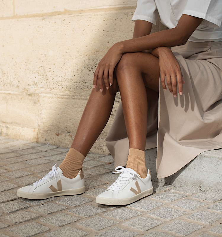 veja sneakers esplar-logo pelle bianco EO0202490