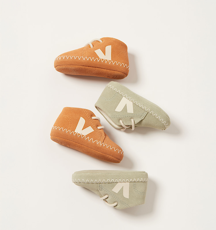 veja sneakers baby-light-zz suede green BL0320662
