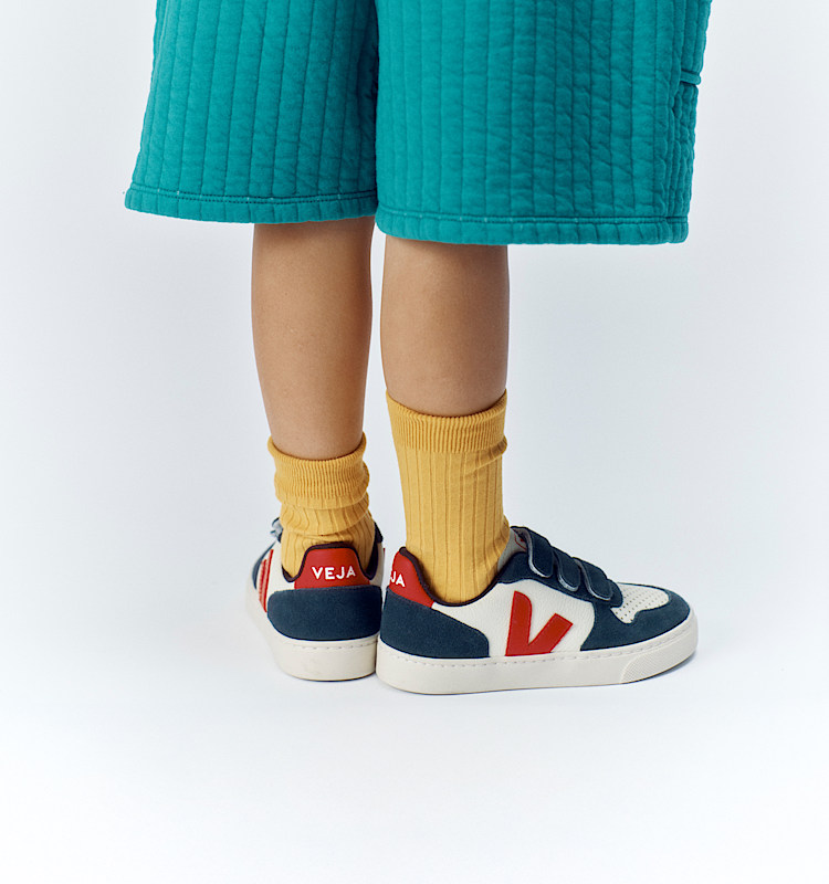veja sapatilhas small-v-10 couro multicolor CV0520616