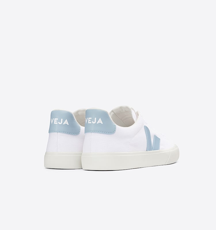 veja sneakers campo-ca 有机棉 白色 CA0103136 Back view