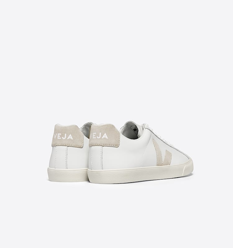 veja sneakers esplar-logo leather white EO0202335 Back view
