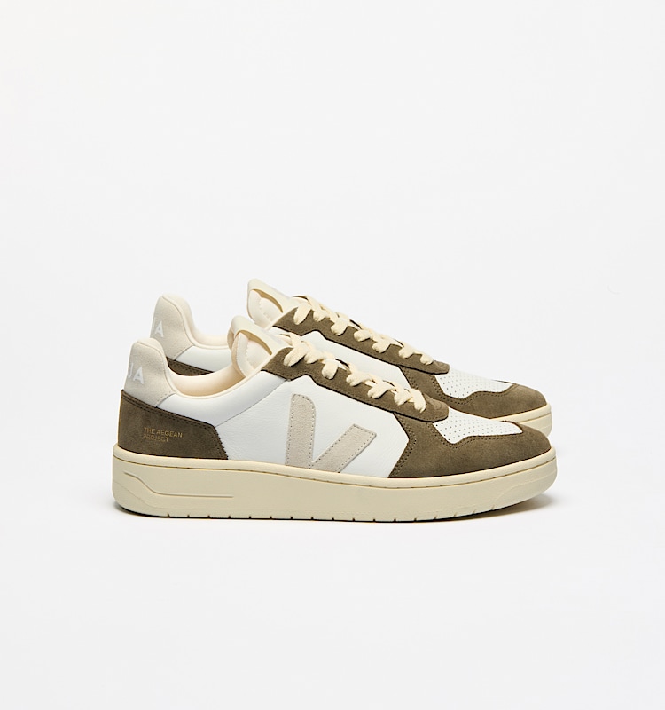 veja sneakers v-82 皮革 绿色 VE3320757 Lateral view