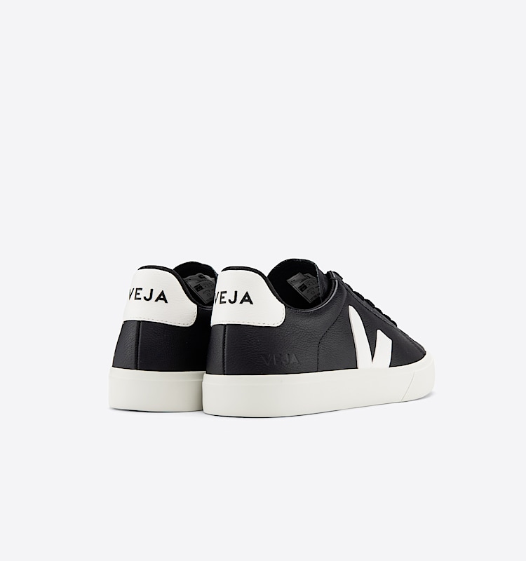 veja sneakers campo 皮革 黑色 CP0501215 Back view