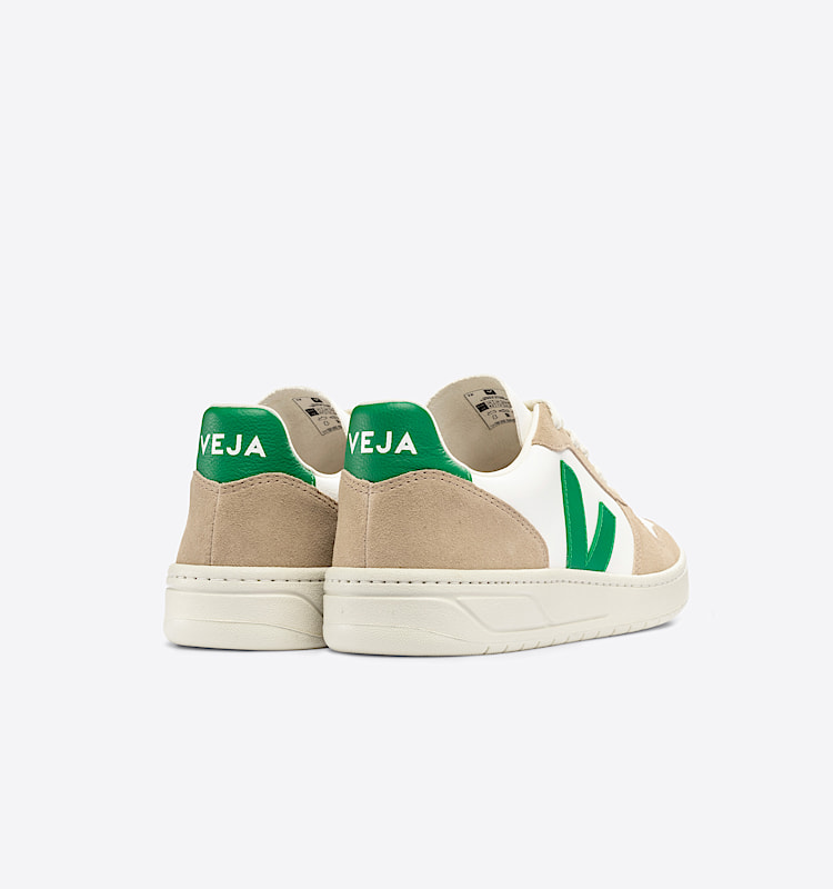 veja sneakers v-10 皮革 白色 VX0503146 Back view
