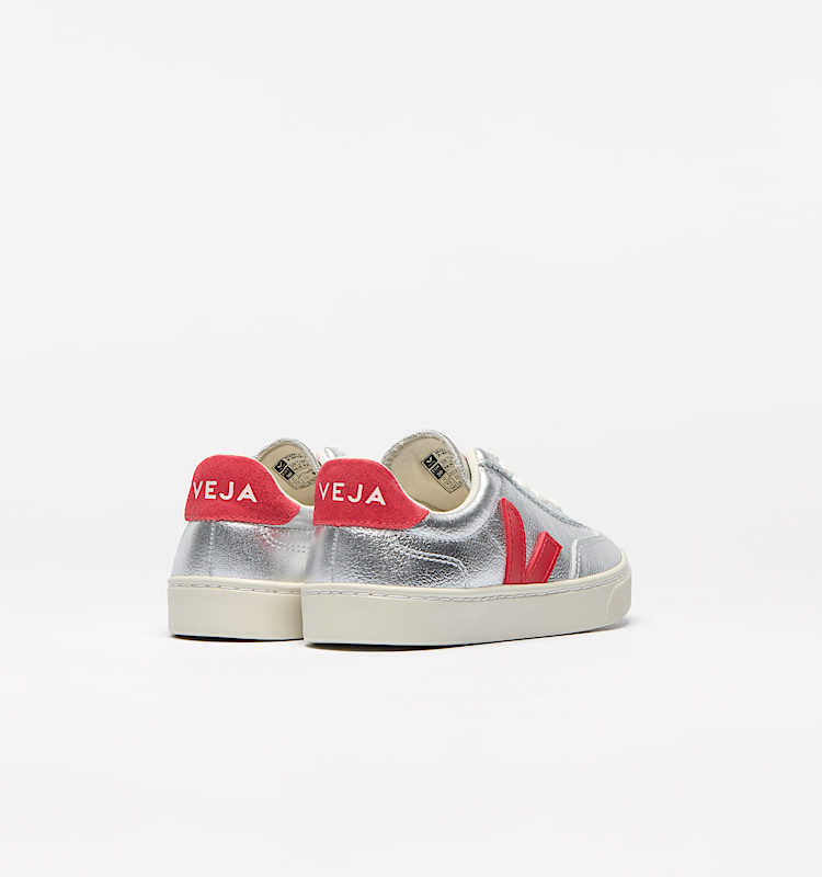 veja sneaker small-volley biologischer-baumwolle silber SY2021183 Back view