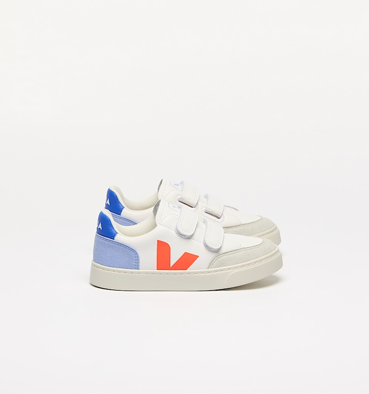 veja sneakers small-v-12 leather multicolor XV0520978 Lateral view