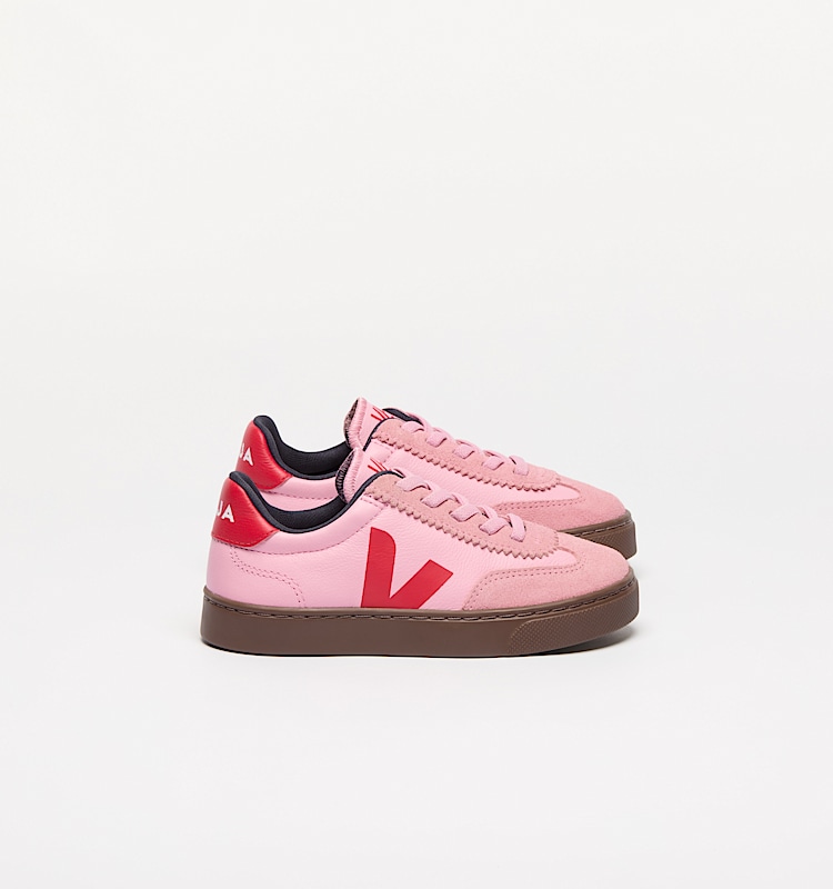 veja sneaker small-volley biologischer-baumwolle rosa SY2021016 Lateral view