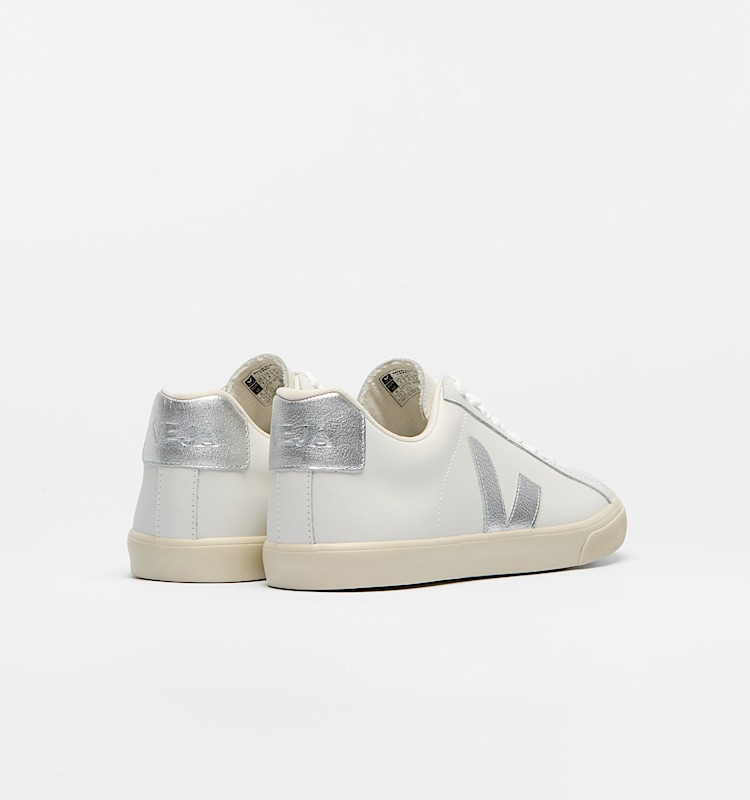 veja sneakers esplar-logo leather white EO0203883 Back view