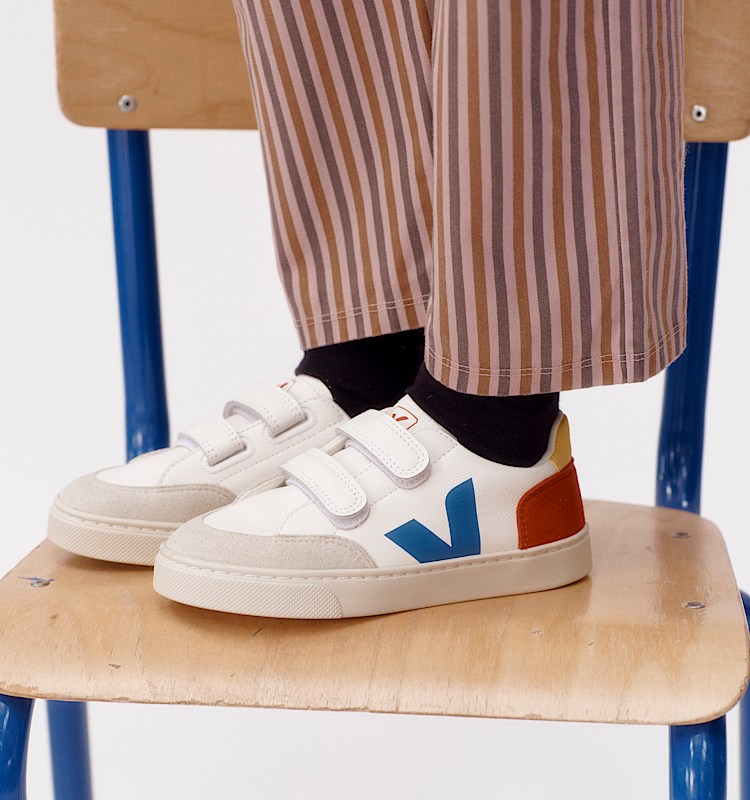 veja sneakers small-v-12 leather multicolor XV0520980