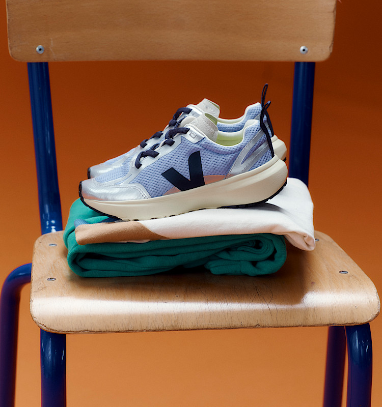 veja zapatillas small-canary-light reciclado azul YL1821021