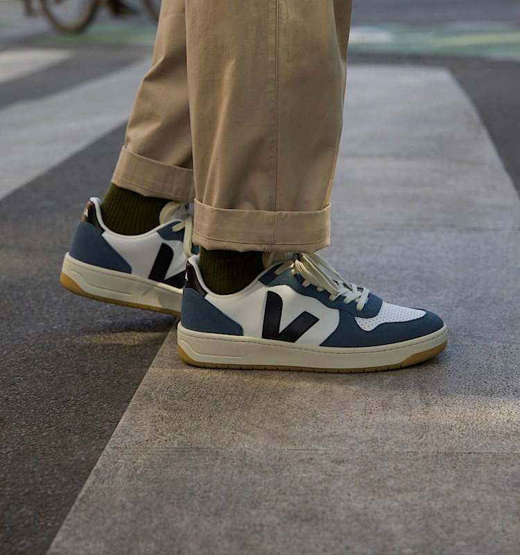 veja sneakers v-10-prime 皮革 蓝色 VI0220863