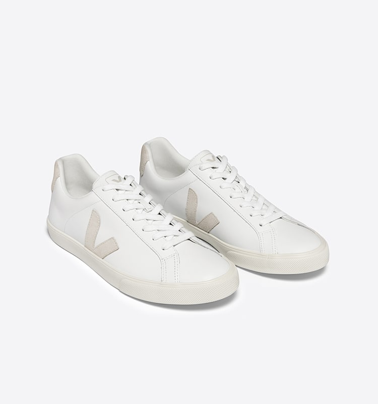 veja sneakers esplar-logo 皮革 白色 EO0202335 Top view