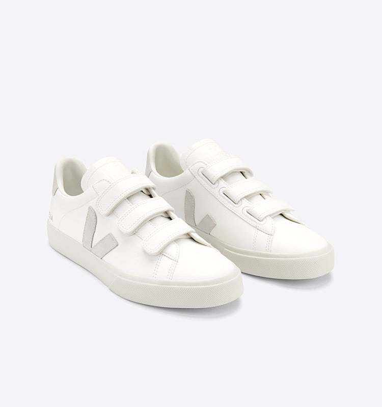 veja sneakers recife-logo 皮革 白色 RC0502919 Top view
