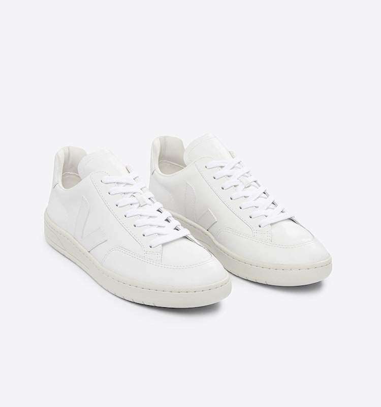 veja sneakers v-12 皮革 白色 XD0202297 Top view