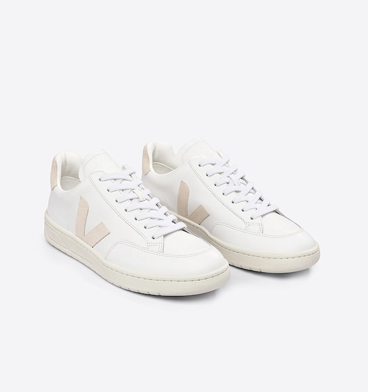 veja sneakers v-12 皮革 白色 XD0202335 Top view