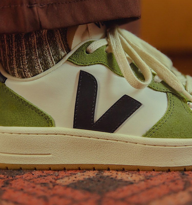 veja sapatilhas v-10-prime couro verde VI0220866