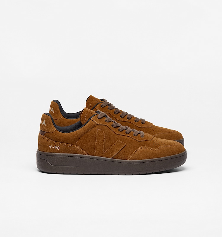 veja sneakers v-90 麂皮 褐色 VD0320929 Lateral view