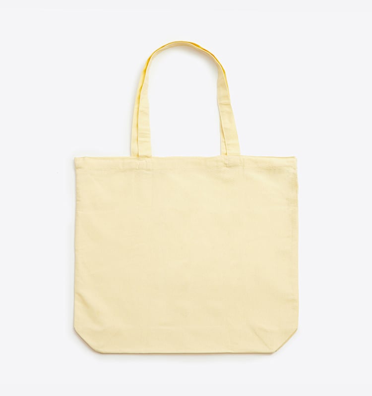 veja sneakers tote-bag 有机棉 黄色 AA0100024 Back view