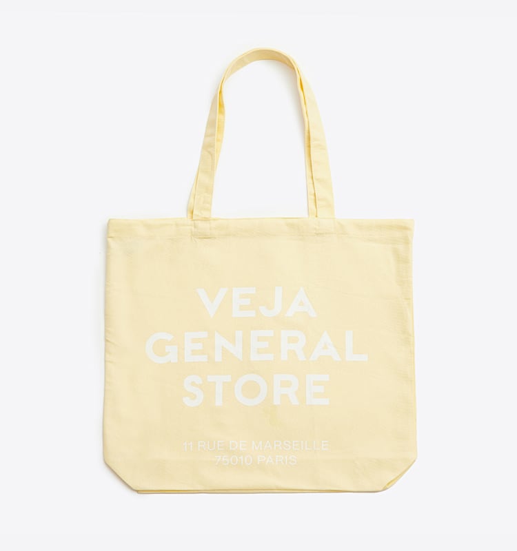 veja sneakers tote-bag 有机棉 黄色 AA0100024 Lateral view