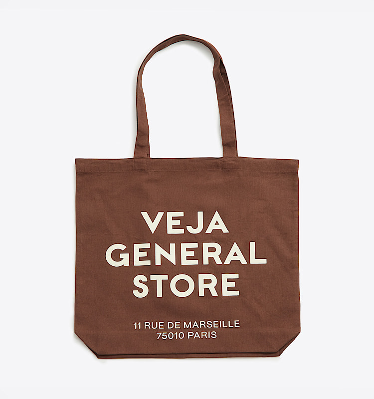 veja sneakers tote-bag 有机棉 褐色 AA0100025 Lateral view