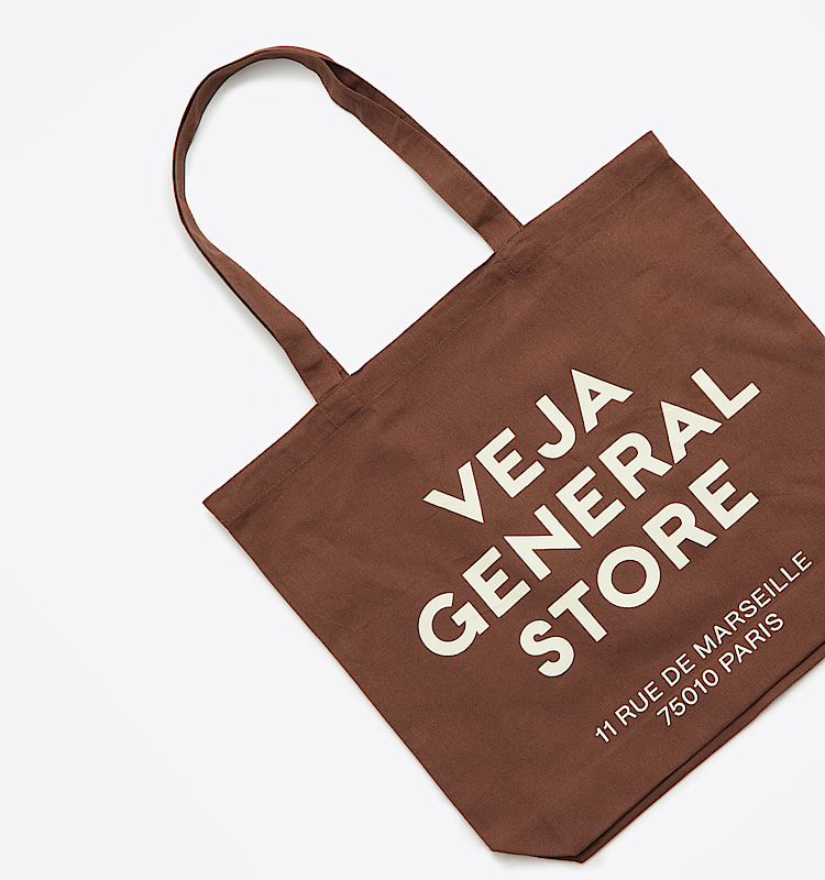 veja sneakers tote-bag 有机棉 褐色 AA0100025 Top view