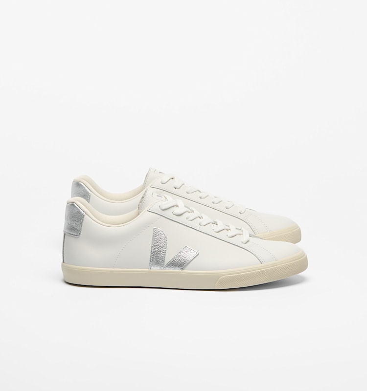 veja baskets esplar-logo cuir blanc EO0203883 Lateral view